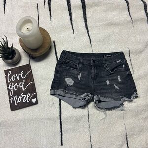 Blank NYC The Fulton black denim shorts size 24